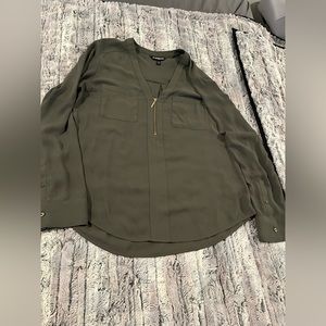 Express Olive Blouse